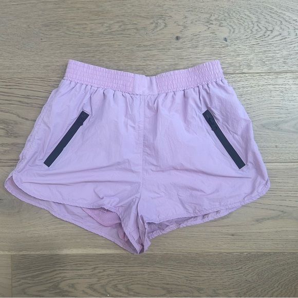 Zara Lavender Athletic Nylon High Waist Shorts - Picture 4 of 11